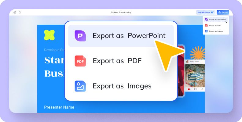 Generate and Export Instantly for Free